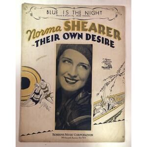 Norma Shearer Sheet Music Romance Desire Rowboat Beach MGM Talking Movie 1930